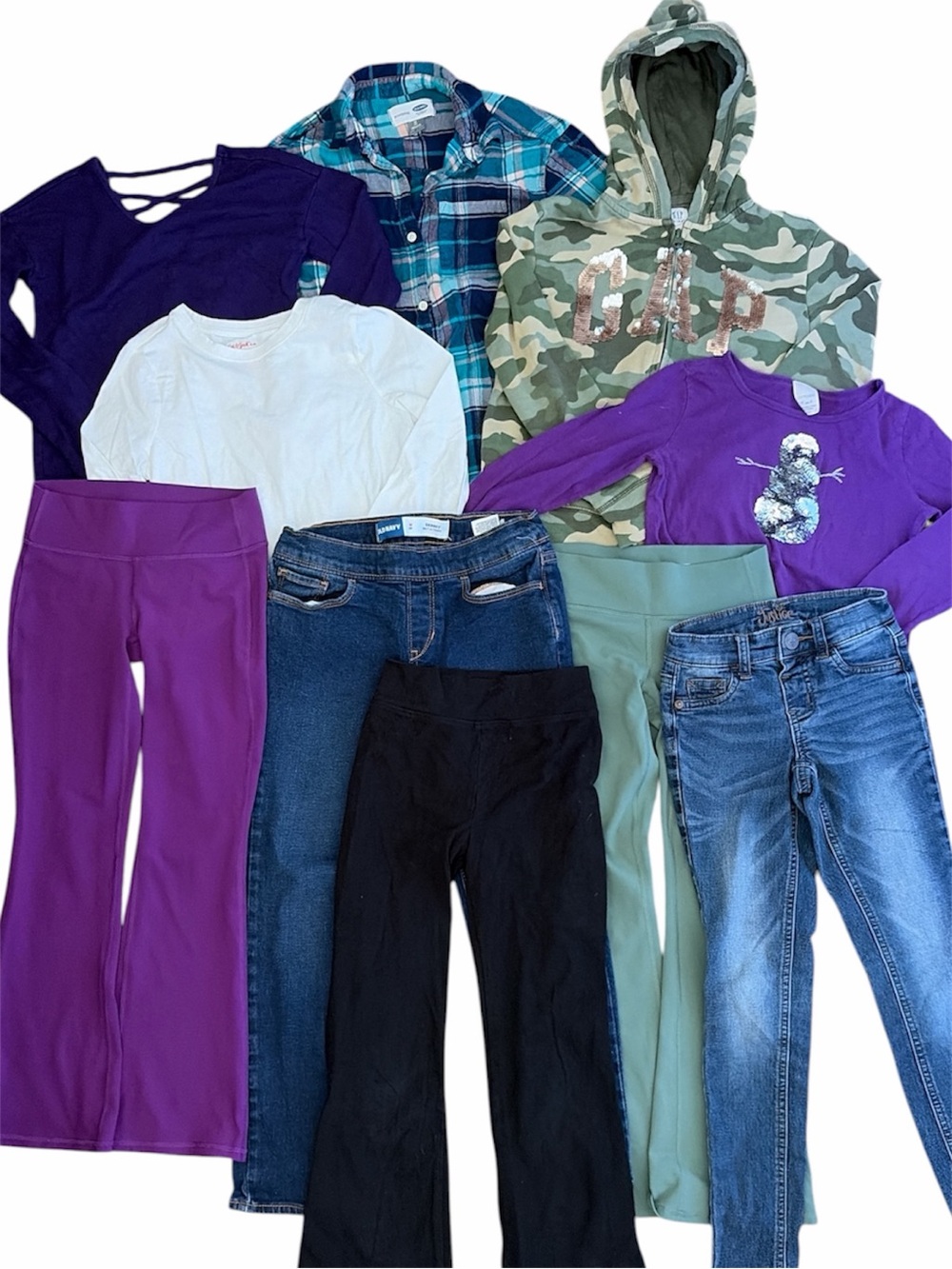 Girls size 8 Bundle - 5 tops and 5 pants